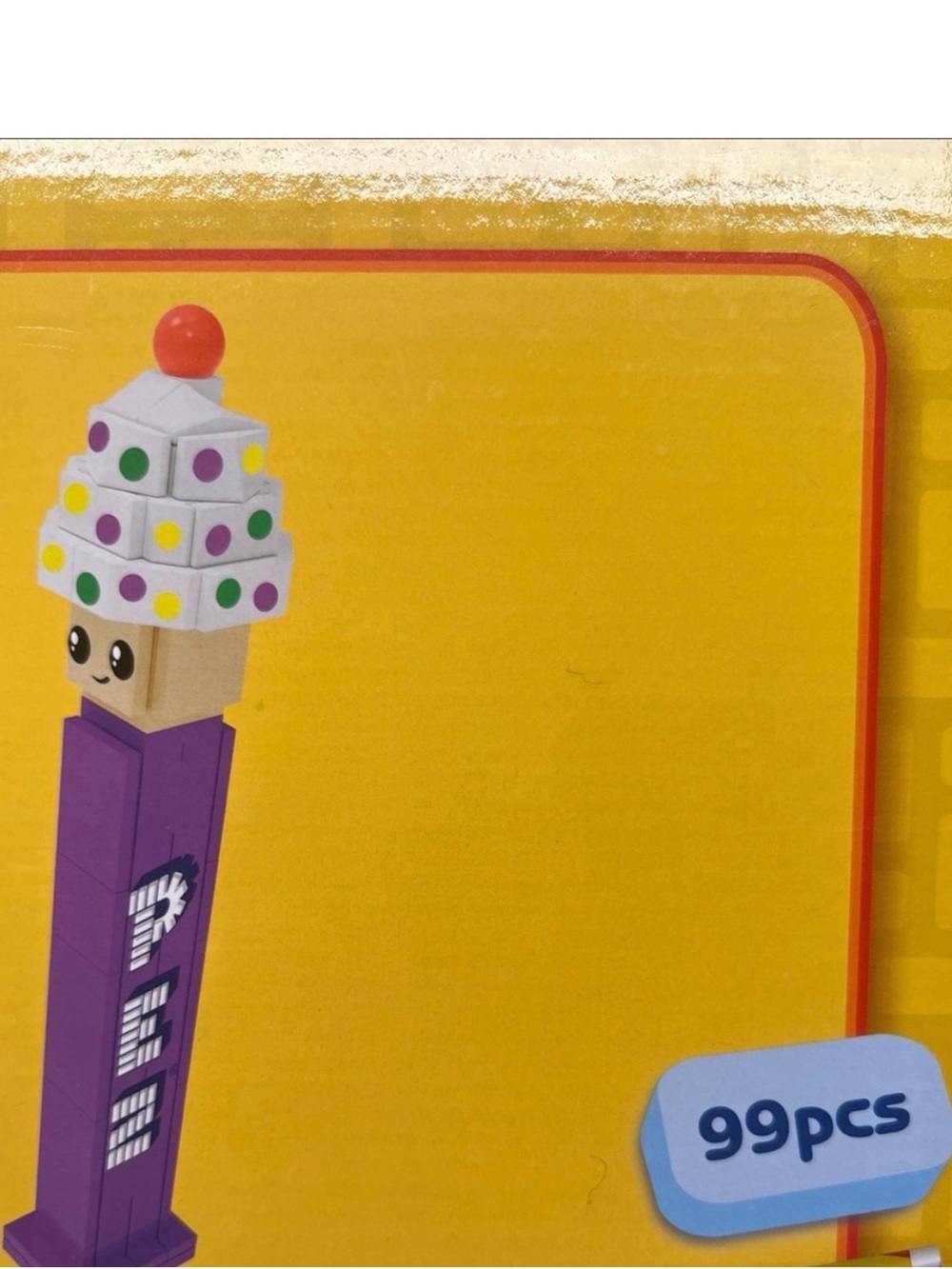 PEZ Dispenser Cupcake Block Build Kids Toy Purple Cupcake Tower (99pcs) - Picture 2 of 2